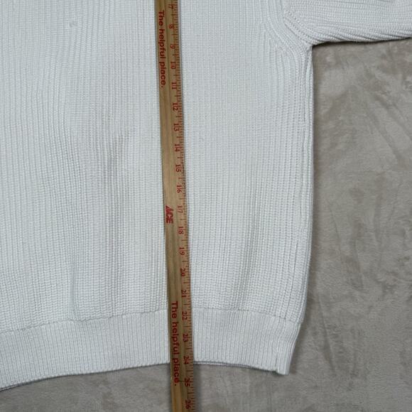 Quince 100% Organic Cotton Oversized Boyfriend Cardigan Womens Size S White - Picture 6 of 8